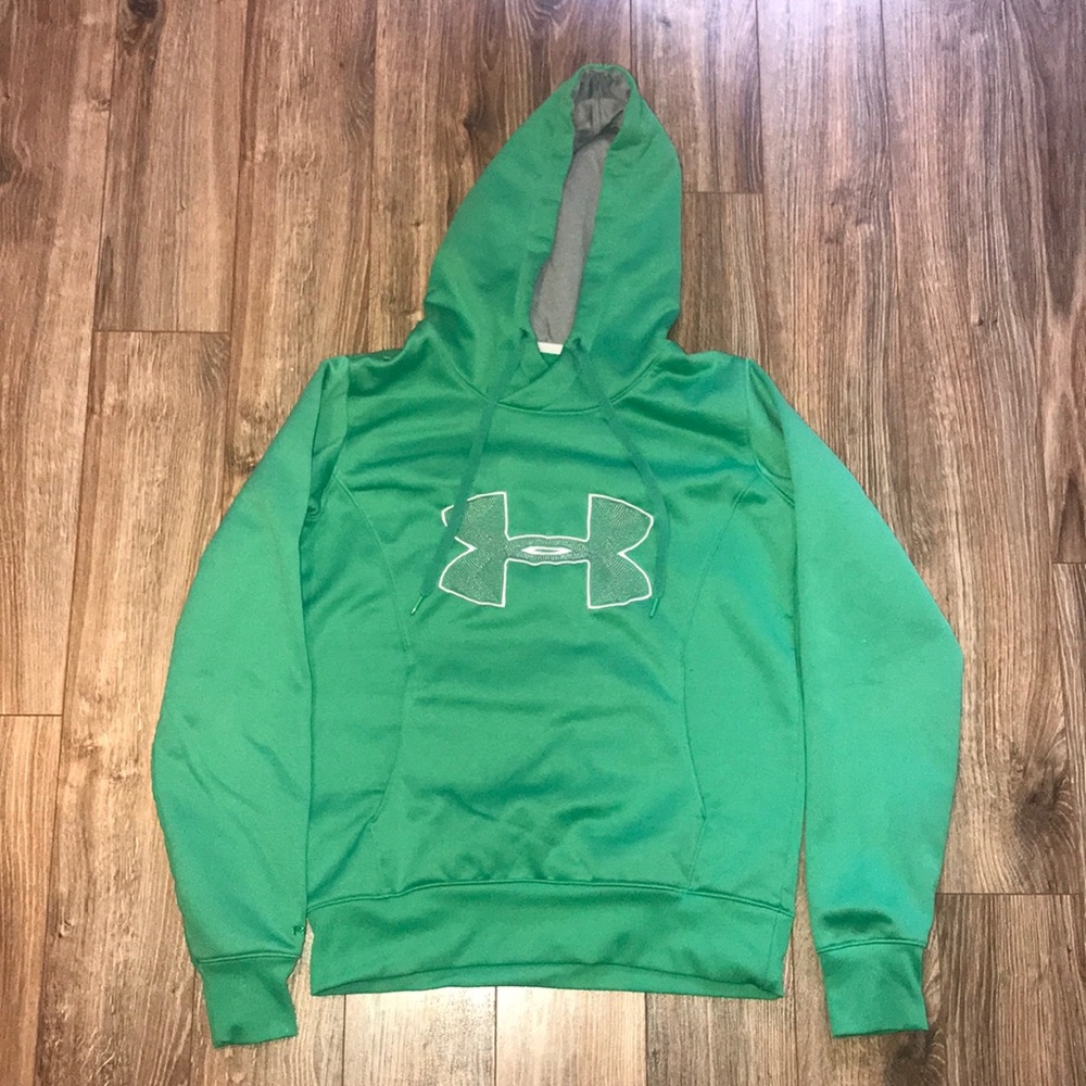 GREEN UNDER ARMOR HOODIE